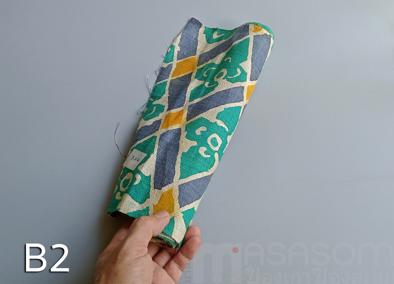 ผ้าใยกัญชงทอมือลายบาติค