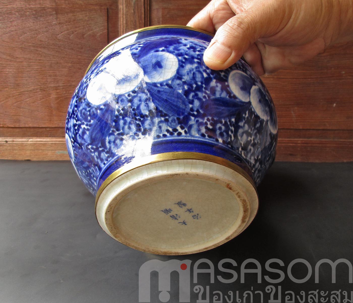 กระโถนลายครามจีนของเก่า