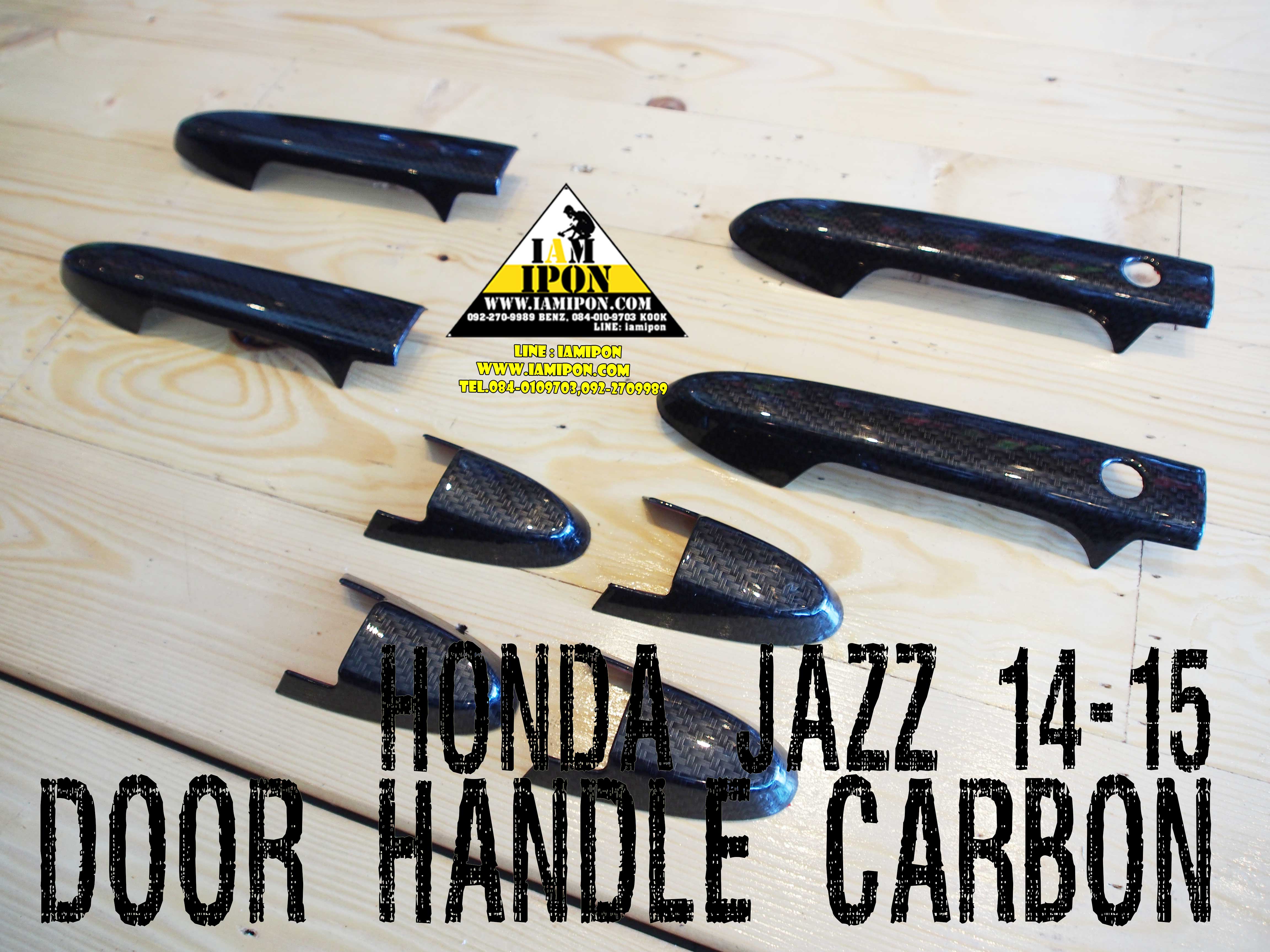 DOOR HANDLE JAZZ CABON GK 14 -15 ครอบมือจับเปิดประตูคาร์บอนแจ๊ส จีเค ปี14 - 15