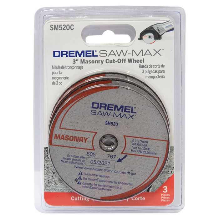 ใบเครื่องตัดอเนกประสงค์ DREMEL รุ่น DSM520C-RW (แพคละ 3ใบ) 2615S520NC