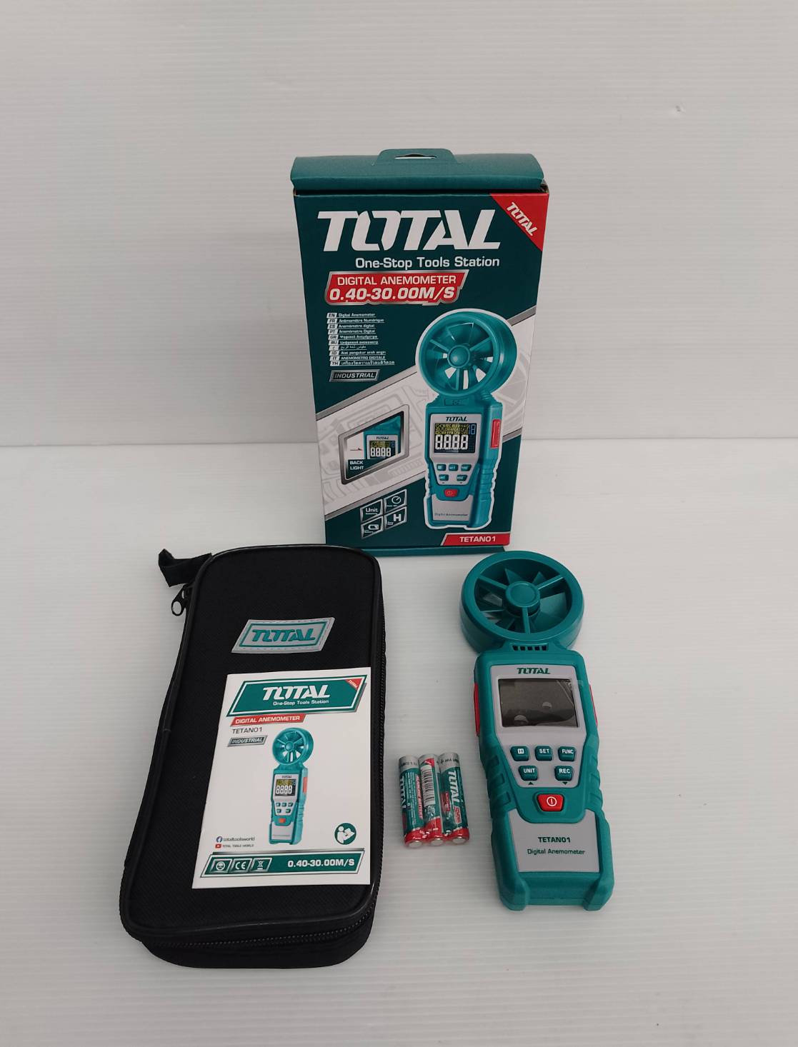 Total รุ่น TETAN01 เครื่องวัดความเร็วลมดิจิตอล Digital Anemometer