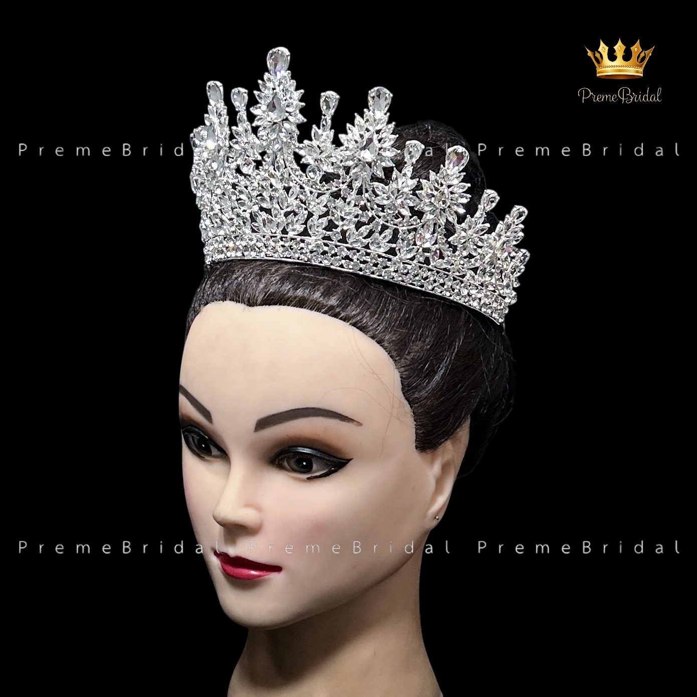 (พร้อมส่ง) เทียร่า 430 มงกุฎครึ่งหัว งานสวย ปราณีต QCเพชรทุกเม็ด สินค้าพร้อมส่งจากไทย