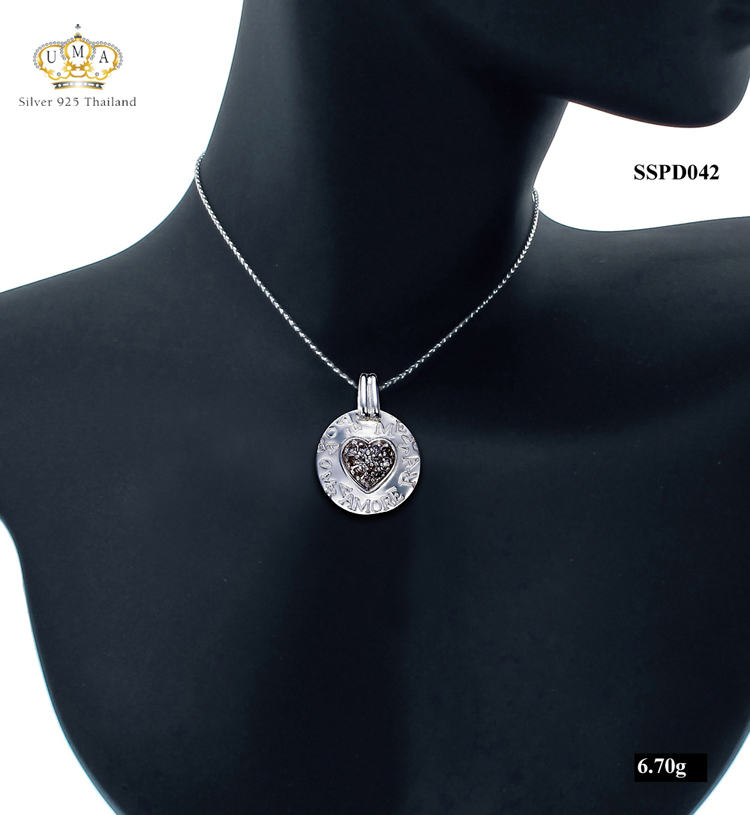 จี้เงินแท้925ประดับเพรชแท้สวิส เกรดดี น้ำใส ,จี้,จี้ เงิน,จี้ เงิน แท้,จี้ เพชร,จี้ เพชร แท้ ราคา ถูก,จี้แฟชั่น,จี้ผู้หญิง,จี้สวยๆ,Pendant silver925
