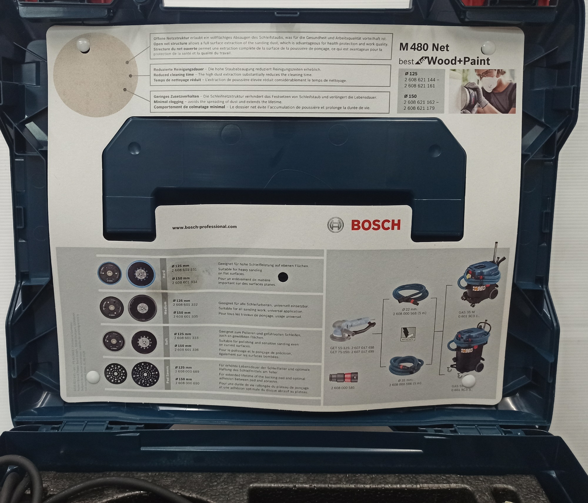 ขัดกระดาษทรายกลม6" GET75-150 BOSCH