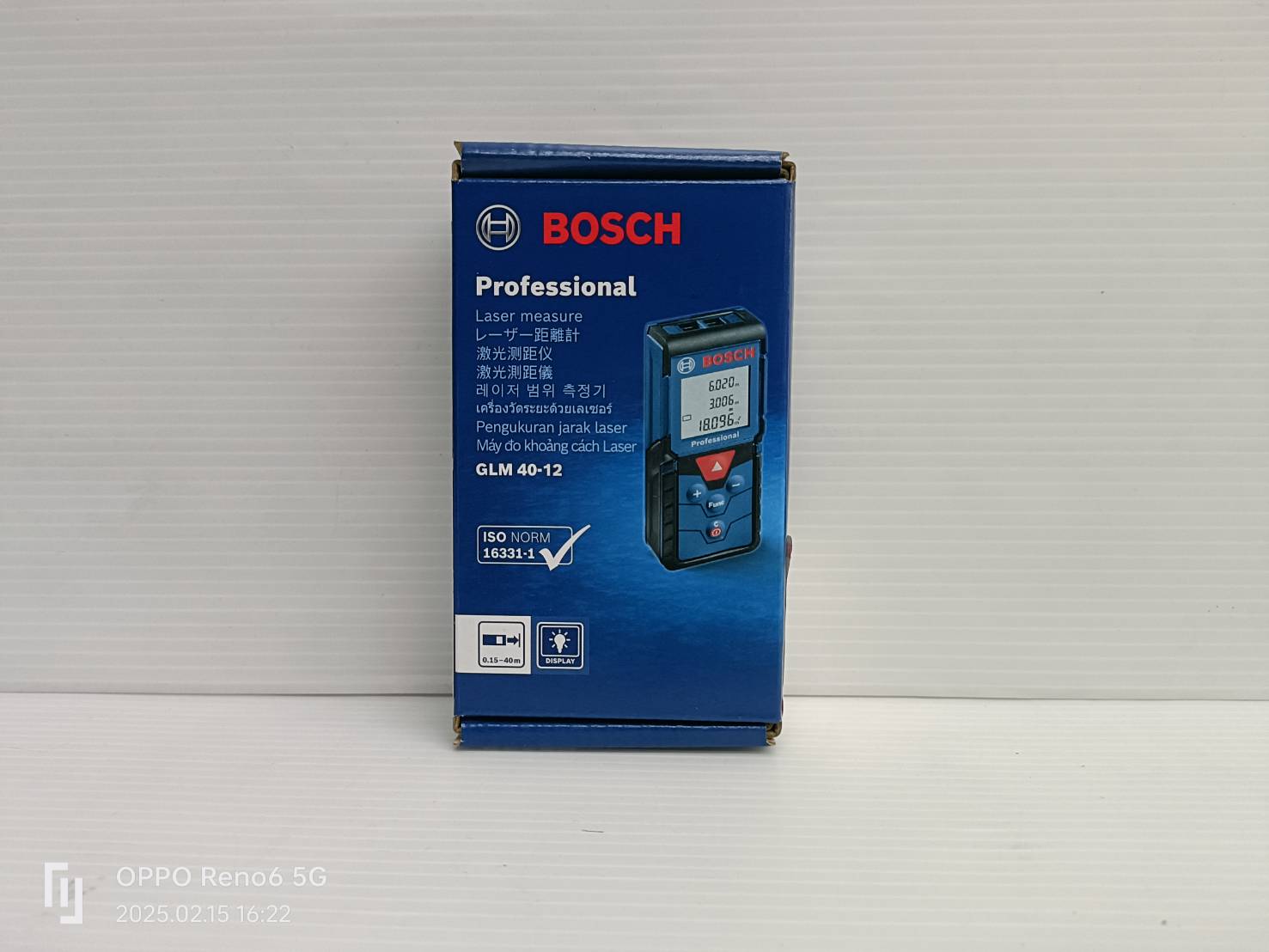 เลเซอร์วัดระยะ40ม. GLM40-12 BOSCH 06010729K1