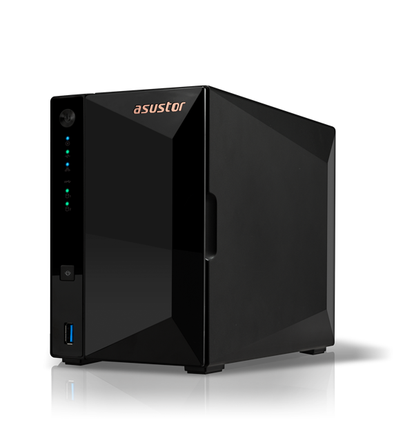 Asustor AT3302T: 2 bay NAS, Realtek RTD1296, Quad-Core, 1.4GHz, 2GB, 2.5GbE x1, USB3.2 Gen1 x3