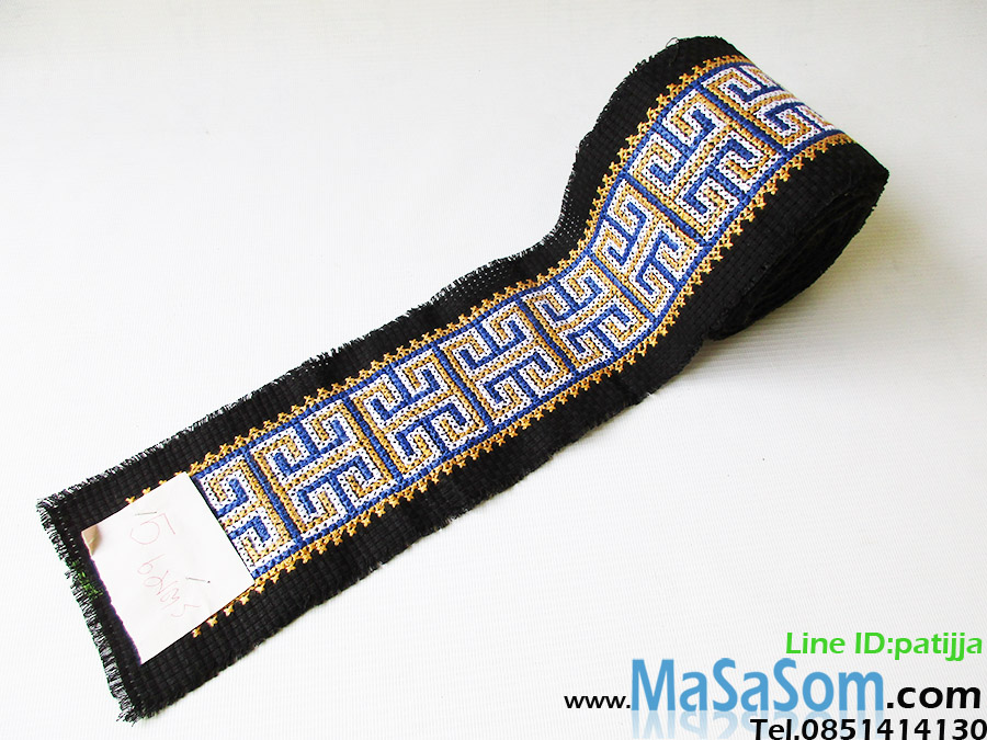 ผ้าแถบปักครอสติชชาวเขาM6