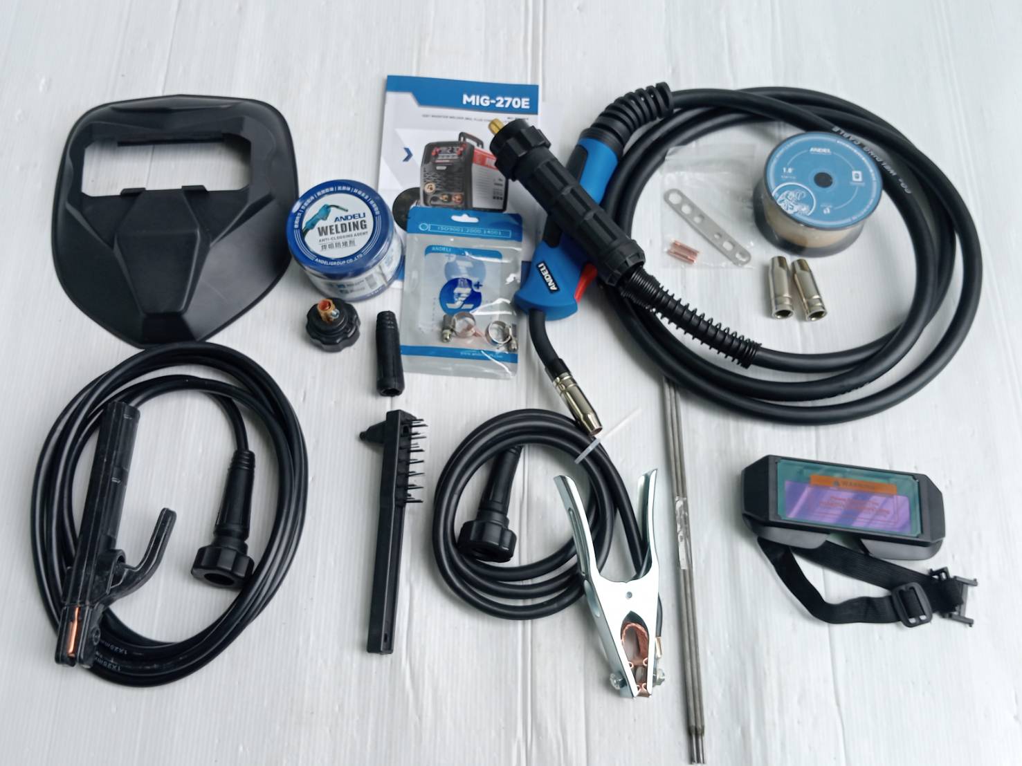 เครื่องเชื่อม160A MIG-270E MAX หน้าจอLED ปรับไฟแสดงผล ANDELI