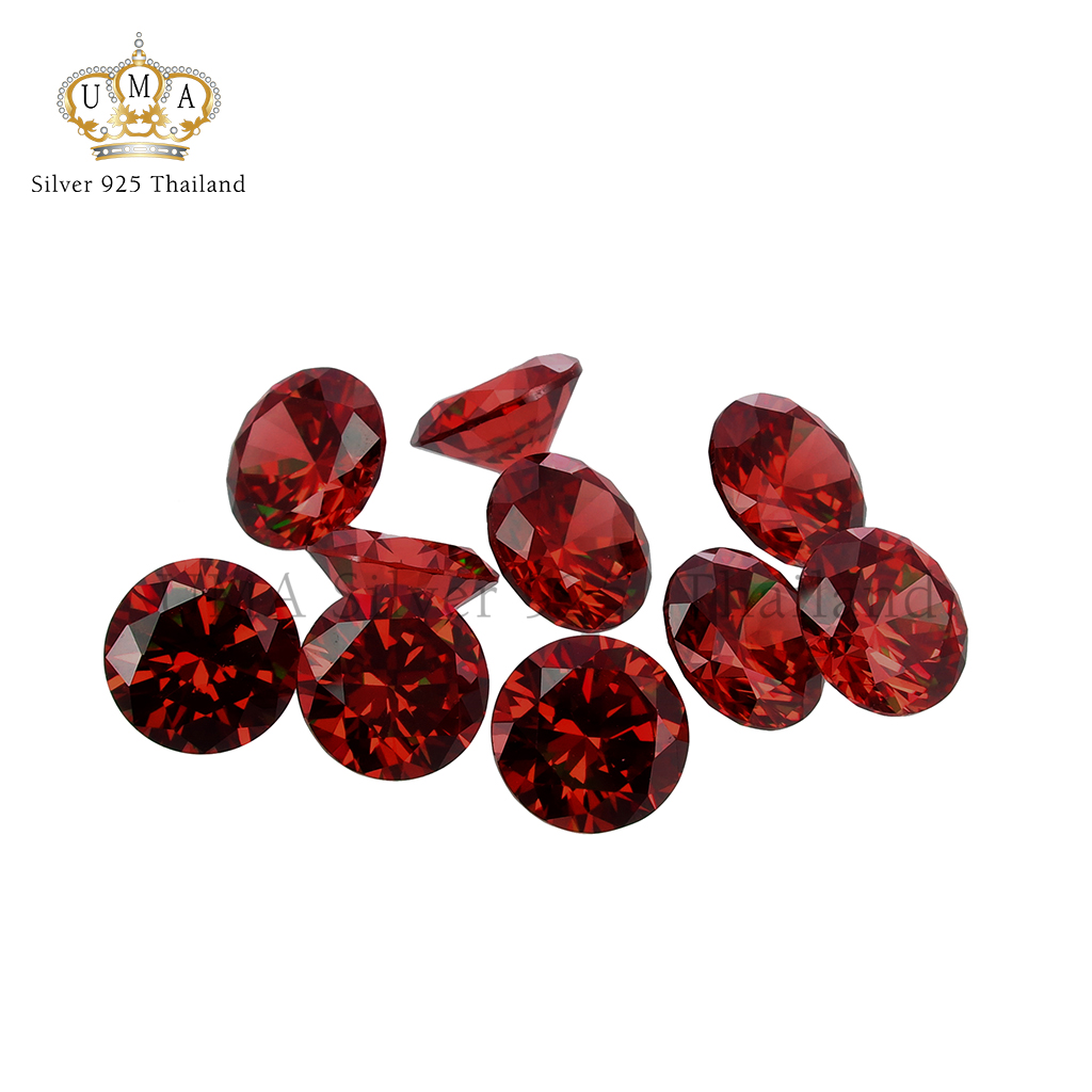 เพชรCZ 6A ทรงกลม สีน้ำตาลเข้ม (Brown Dark ROUND CZ) - Size 1.00mm - 1แพ็ค - 1000เม็ด