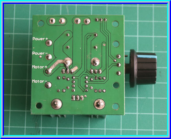 1x บอร์ดควบคุมความเร็วดีซีมอเตอร์ 12-24Vdc 10A (max)