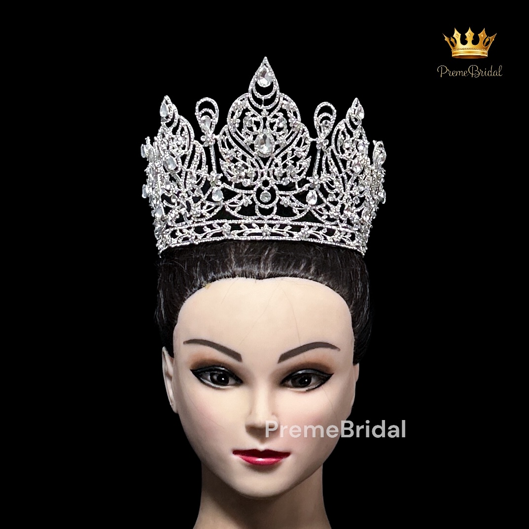 (พร้อมส่ง) เทียร่า 425 มงกุฎเพชร ครึ่งหัว งานสวย ปราณีต QCเพชรทุกเม็ด สินค้าพร้อมส่งจากไทย