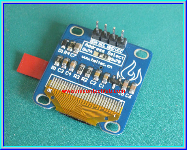 1x จอ OLED LCD 128x64 สีขาว ขนาด 0.96" แบบ I2C