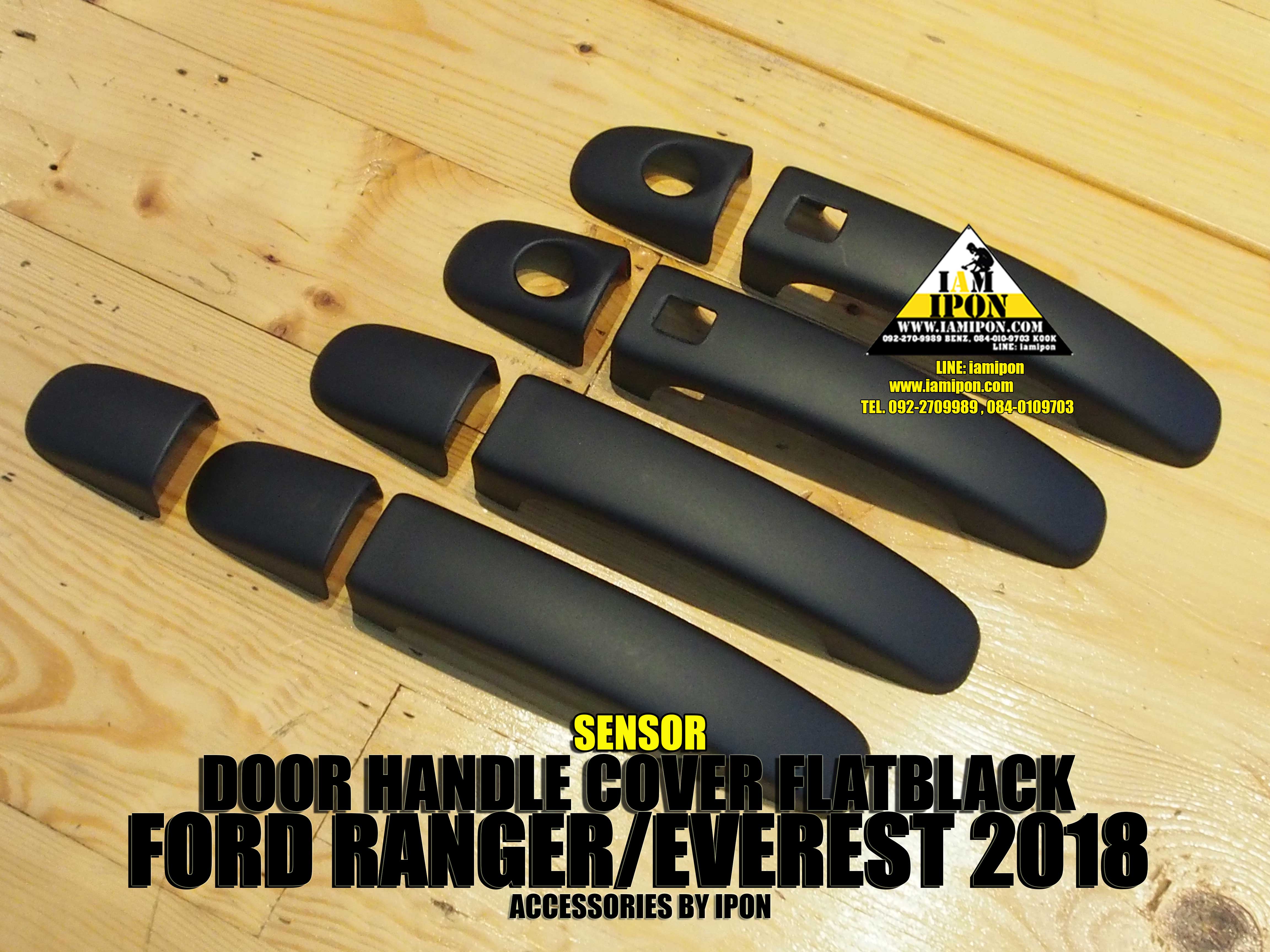 DOOR HANDLE FORD EVEREST FLATBLACK ครอบมือจับดำด้านฟอร์ดเอเวอร์เรสต์ 2018