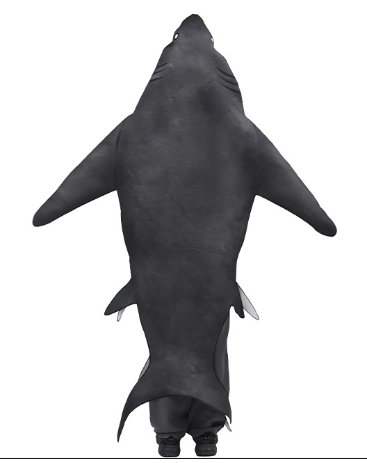 ชุดปลาฉลามสีดำ