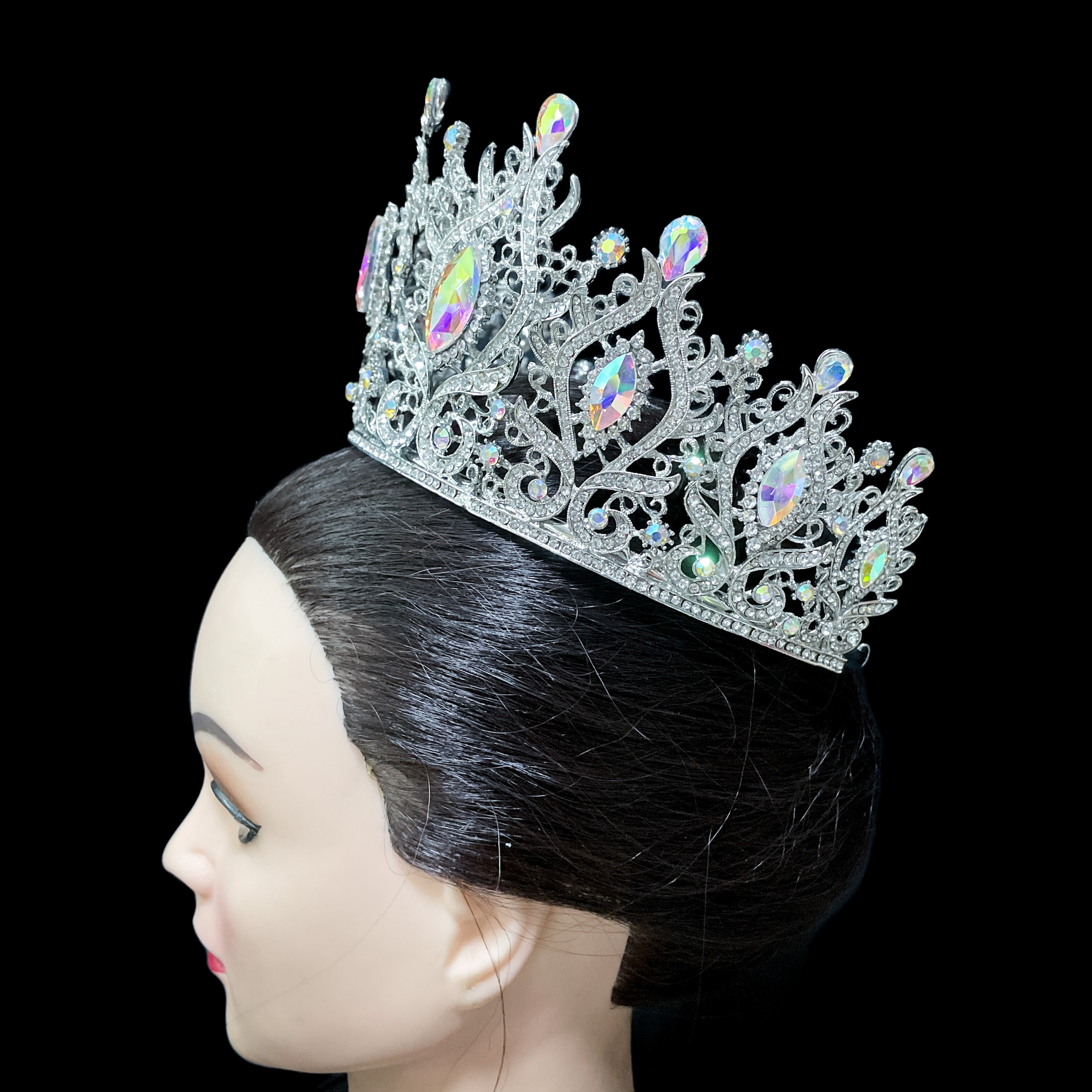 (พร้อมส่งจากไทย) มงกุฏ 096 สีรุ้ง มงกุฎนางงาม มงกุฎเพชร มงกุฎประกวด สินค้าพร้อมส่ง ไม่ต้องรอนาน งานพรีเมี่ยม