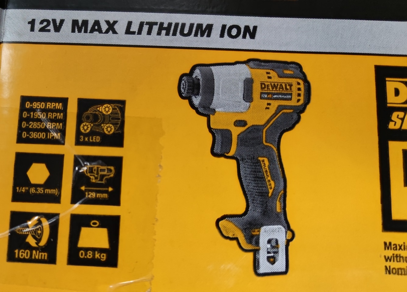 ไขควงกระแทก12V DCF801N DEWALT