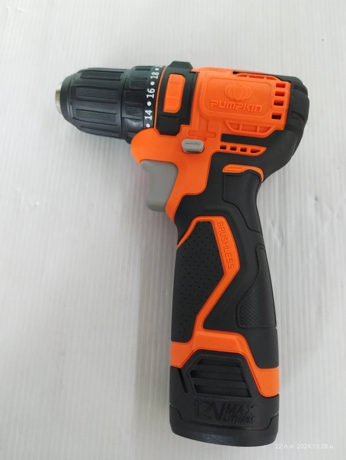 สว่านแบตไร้สาย12v รุ่น J-10DCB-202K PUMPKIN 50209