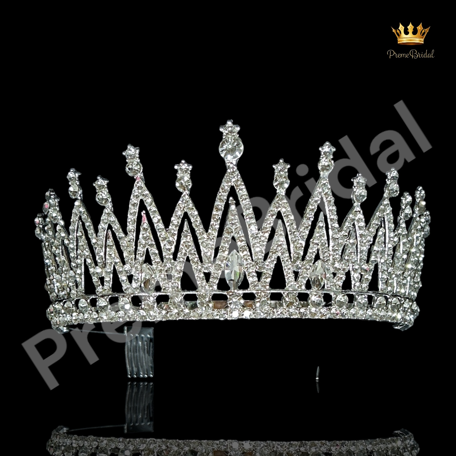 (พร้อมส่ง) เทียร่า 428 ครึ่งหัว งานเจ้าสาว งานสวย ปราณีต QCเพชรทุกเม็ด สินค้าพร้อมส่งจากไทย