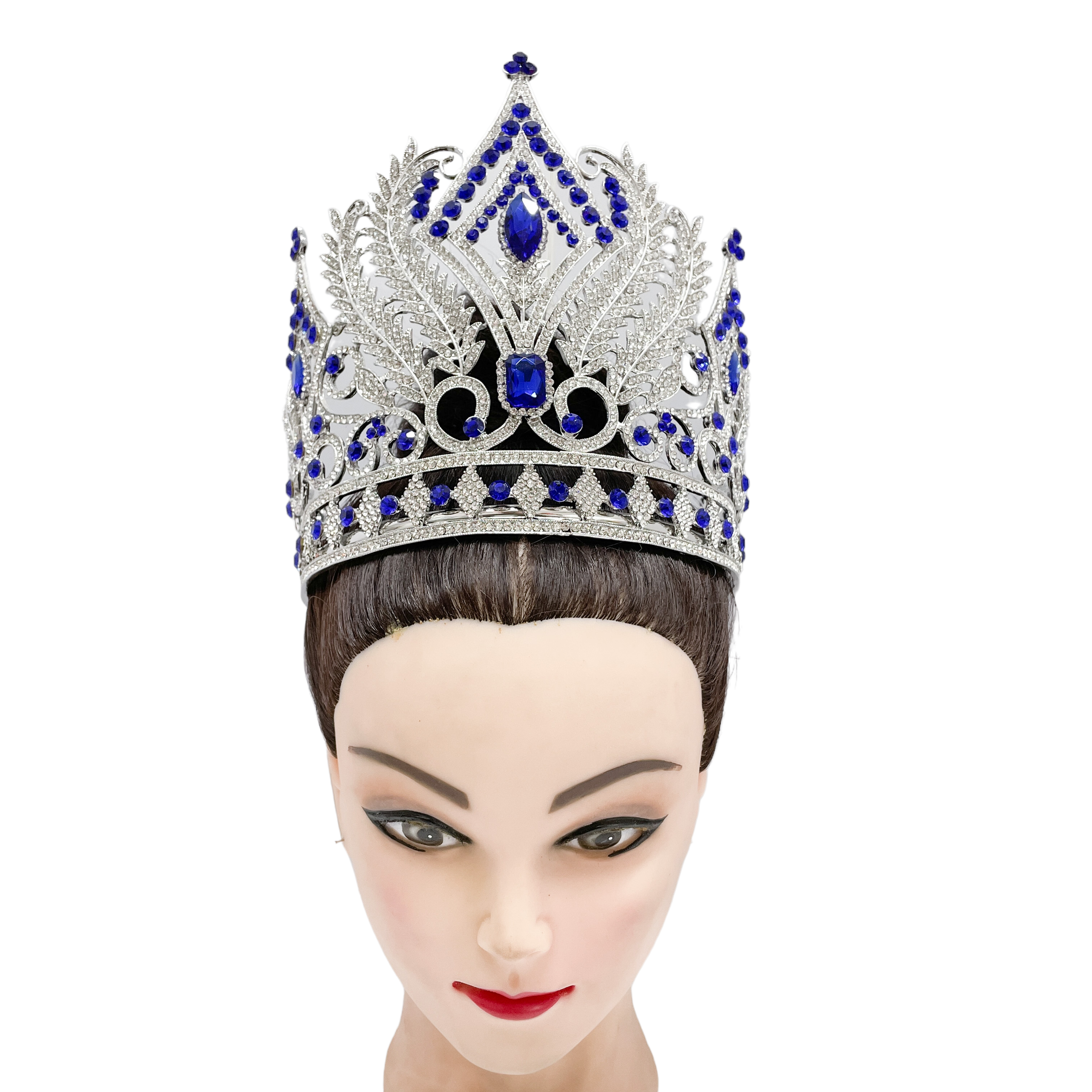 (พร้อมส่งจากไทย) มงกุฏ 103 สีน้ำเงิน มงกุฎนางงาม มงกุฎเพชร มงกุฎประกวด สินค้าพร้อมส่ง ไม่ต้องรอนาน งานพรีเมี่ยม