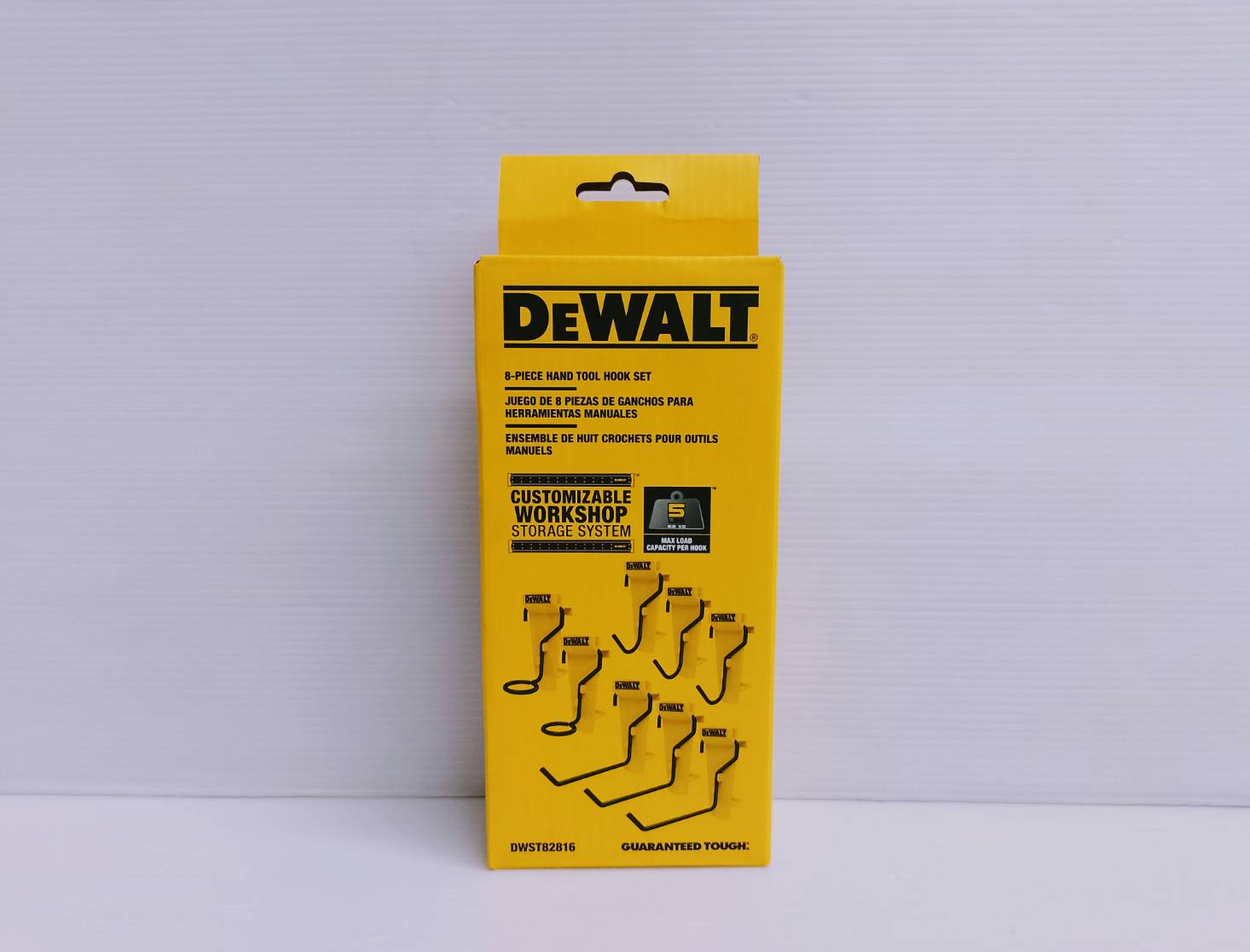 ชุดตะขอเกี่ยวเครื่องมือ8ชิ้น DWST82816 DEWALT