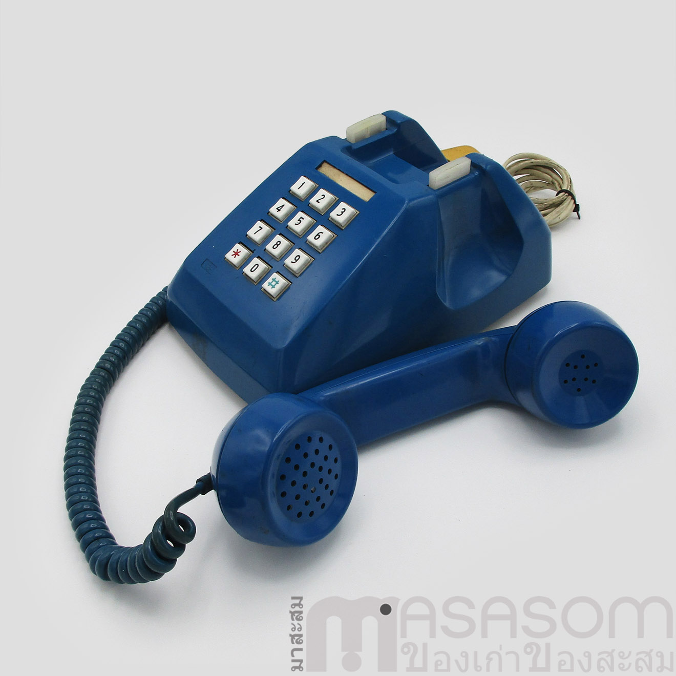 โทรศัพท์วินเทจสีน้ำเงิน