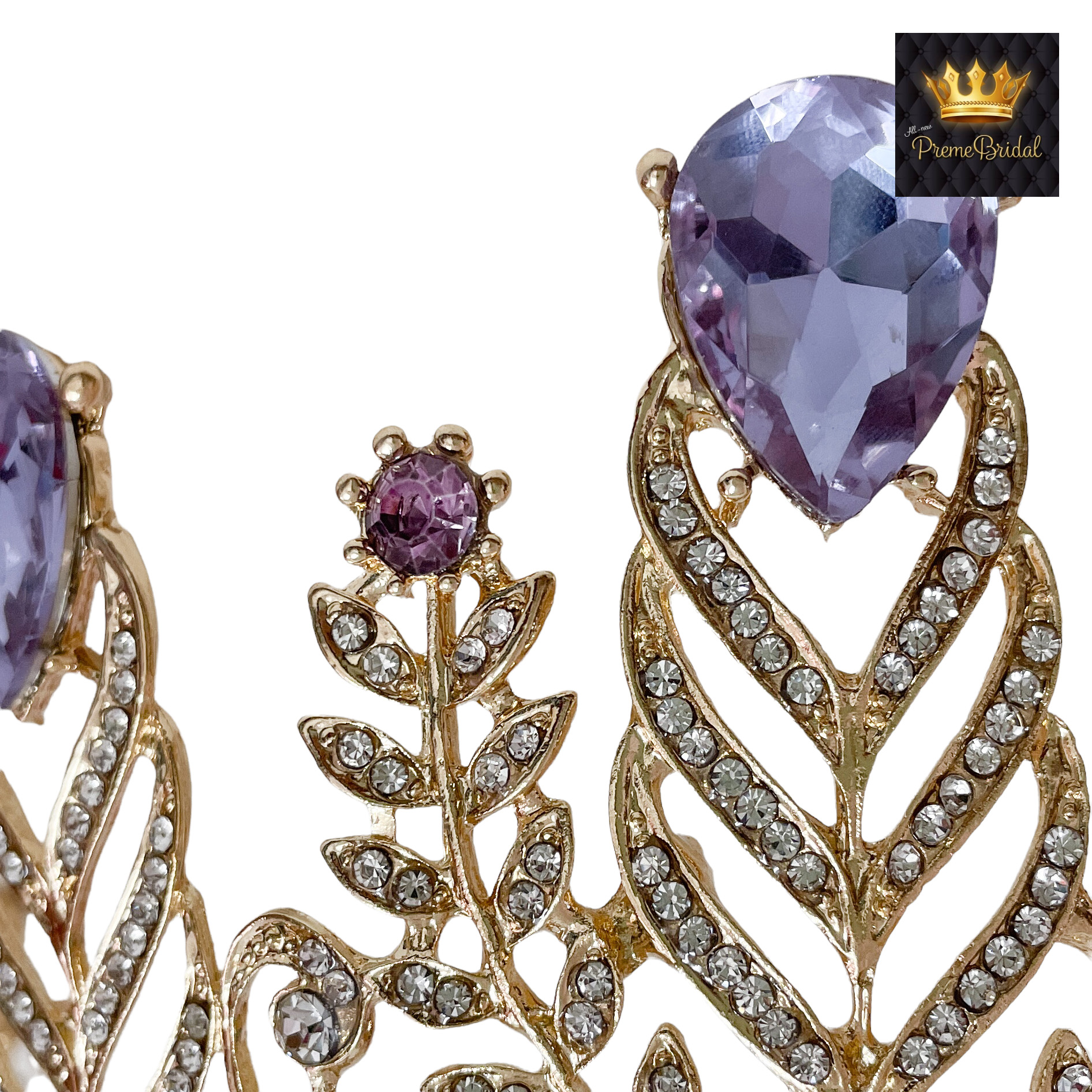 (พร้อมส่ง) เทียร่า 129 สีม่วงพาสเทล มงกุฎนางงาม มงกุฎเจ้าหญิง งานสวย ปราณีต QCเพชรทุกเม็ด สินค้าพร้อมส่งจากไทย