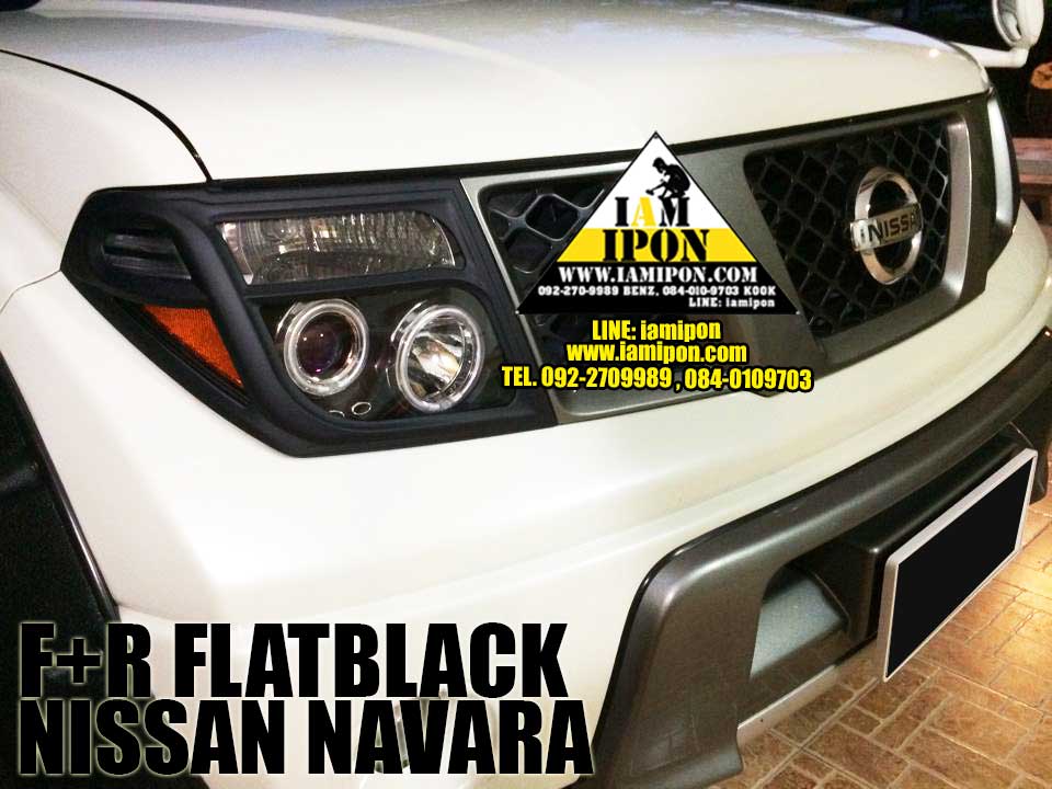 HEAD LAMP NAVARA D40 FLATBLACK ครอบไฟหน้าดำด้านนาวาร่า D40