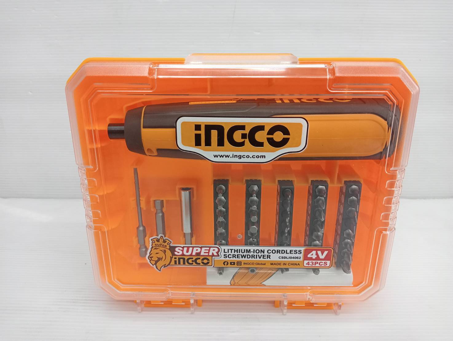 INGCO ไขควงไร้สายลิเธียมไอออน4V CSDLI04062