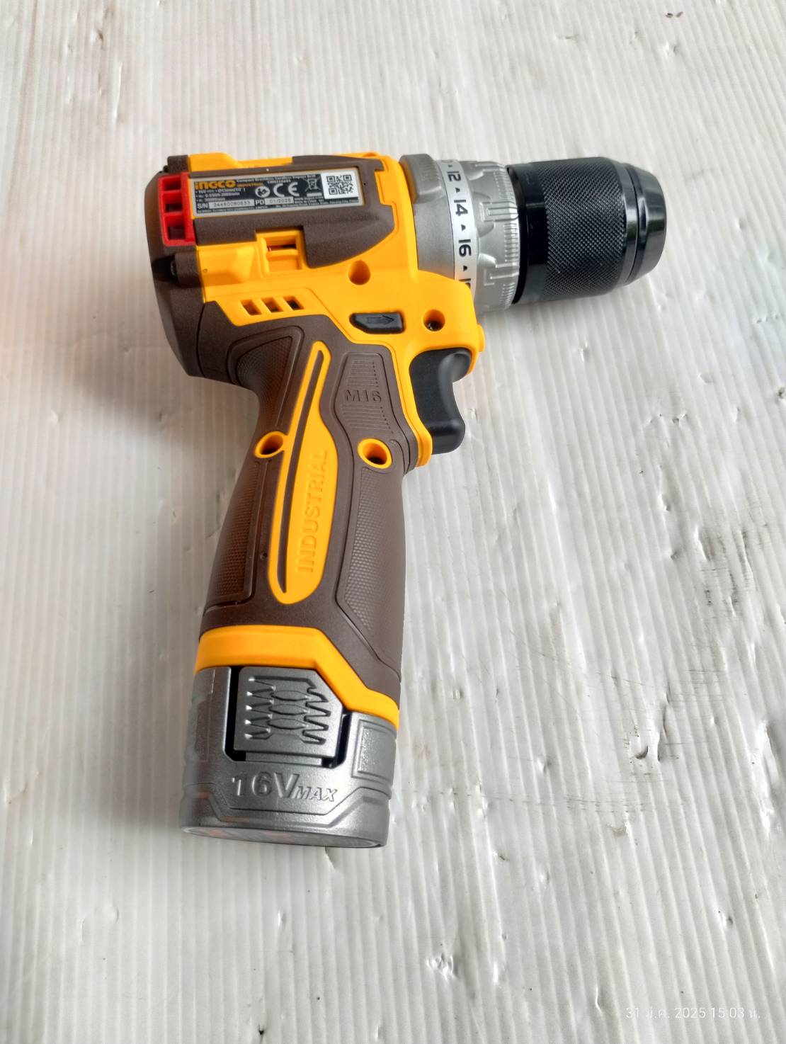 ชุดสว่านกระแทก16V +ชุดดอกไขควง COSLI241199 INGCO