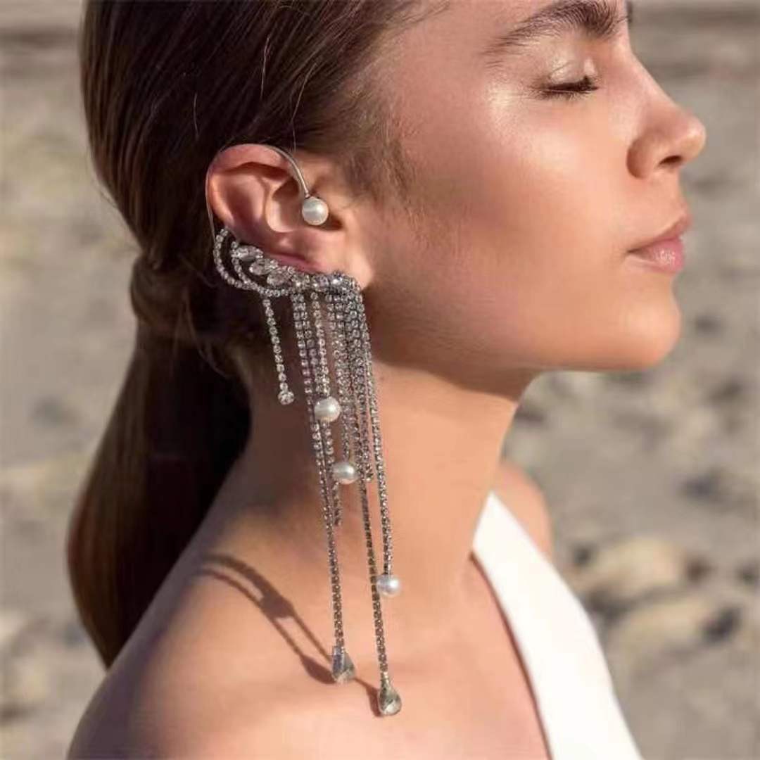 (พร้อมส่ง) EarCuff 008 ใส่ข้างขวา เจาะหู งานจริงสวยมาก ไม่มีผิดหวัง ร้านคนไทย คุยง่าย ส่งเร็ว