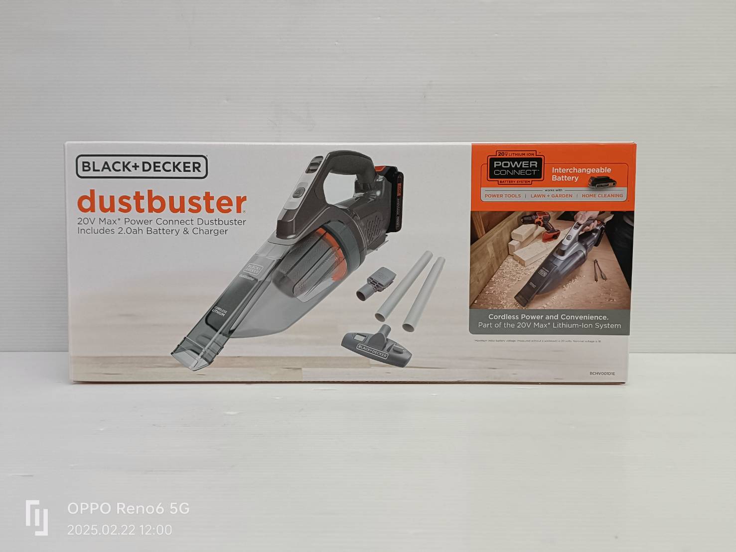 เครื่องดูดฝุ่นมือถือไร้สาย 20V BCHV001D1E-B1 BLACK&DECKER