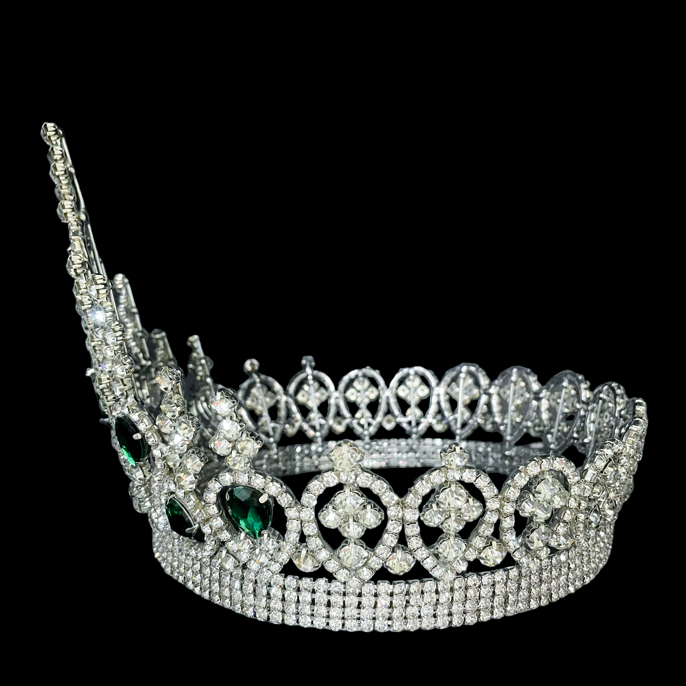 (พร้อมส่งจากไทย) มงกุฏ 108 สีเขียว มงกุฎนางงาม มงกุฎเพชร มงกุฎประกวด สินค้าพร้อมส่ง ไม่ต้องรอนาน งานพรีเมี่ยม