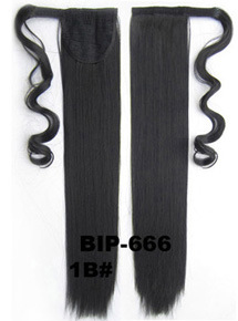 (พร้อมส่ง) วิกหางม้าแบบผูกมีปอยผมตรง ยาว 50 cm