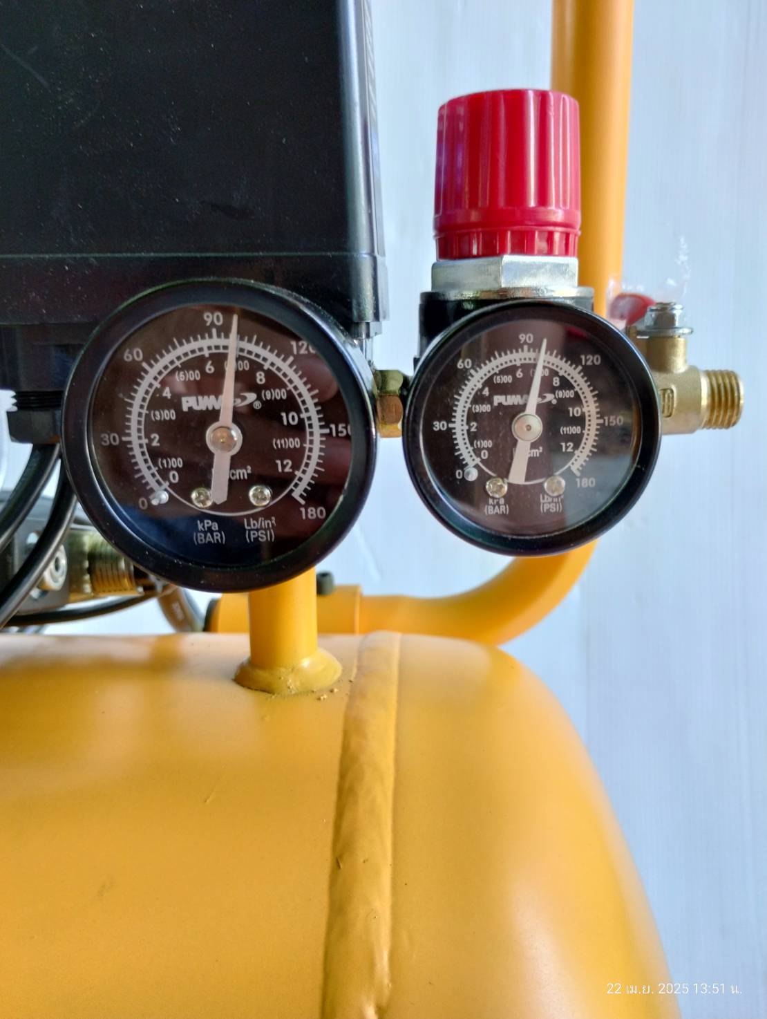 ปั้มลมไร้น้ำมัน50ลิตร HUSH50 PUMA