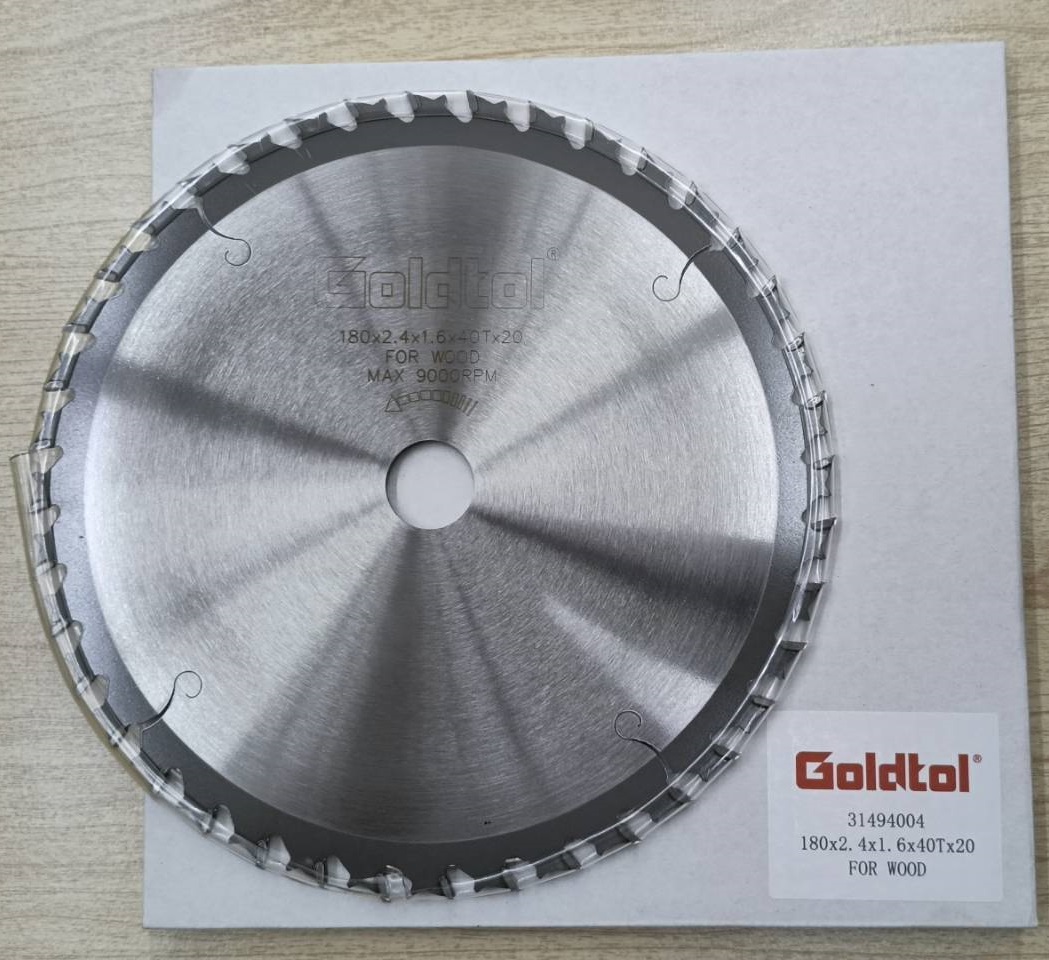 ใบเลื่อยวงเดือนตัดไม้ 7"x40T GOLDTOL (เขี้ยว Anti-Kickback) 31494004