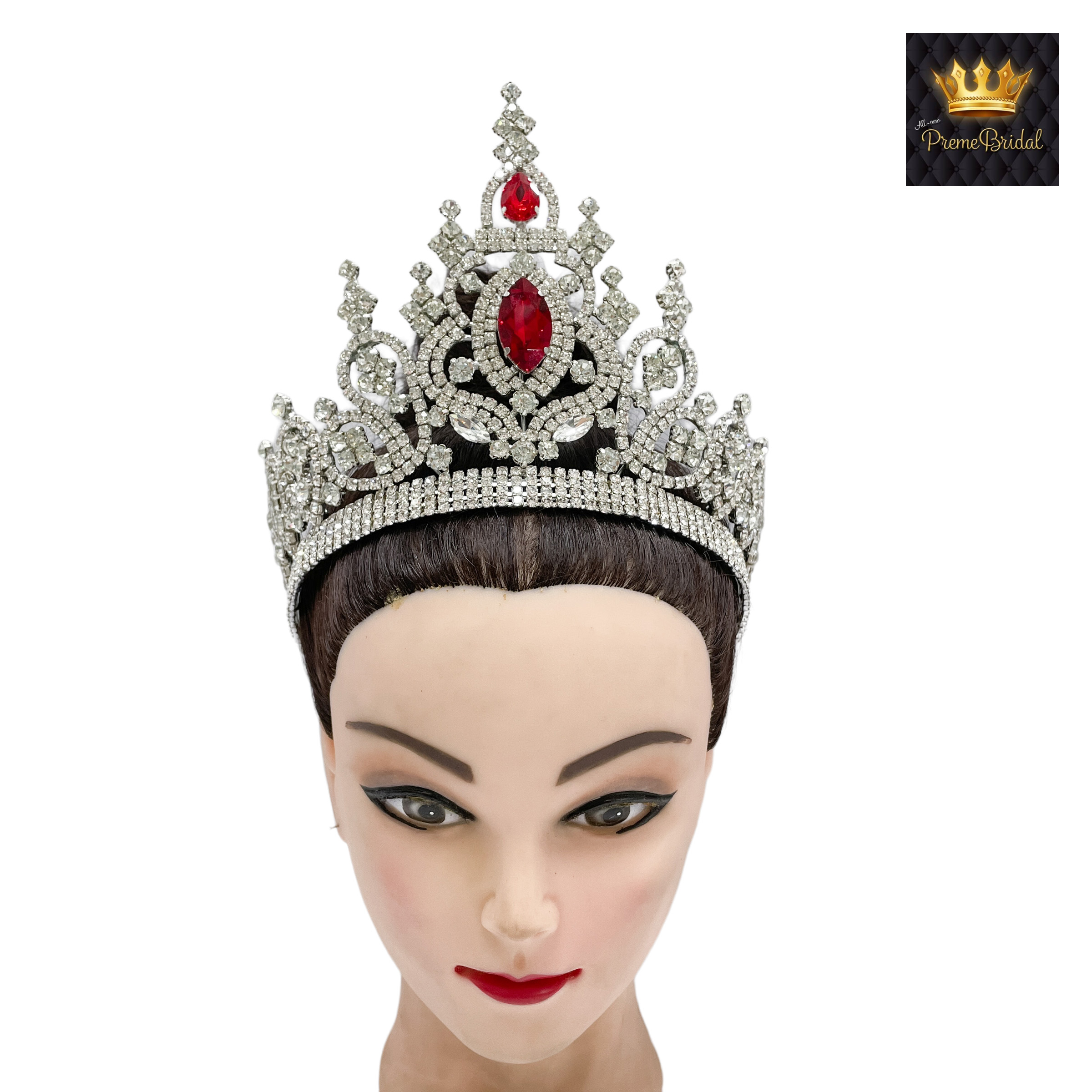 (พร้อมส่งจากไทย) มงกุฏ 107 สีแดง มงกุฎนางงาม มงกุฎเพชร มงกุฎประกวด สินค้าพร้อมส่ง ไม่ต้องรอนาน งานพรีเมี่ยม