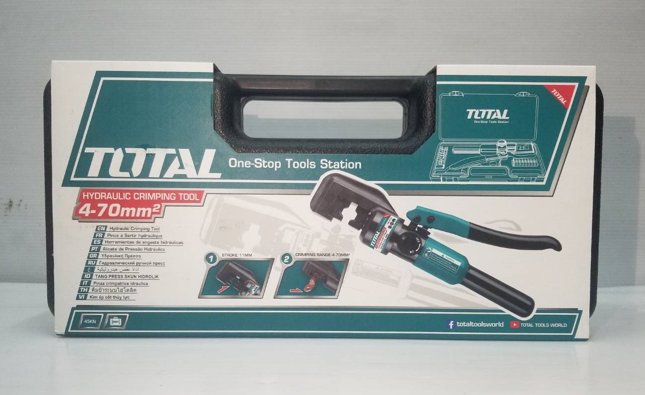 คีมย้ำหางปลาไฮดรอลิค 4-70mm² THCT070 TOTAL