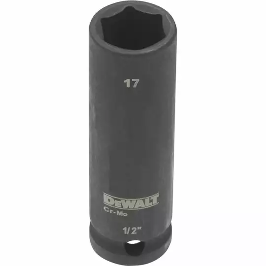 DEWALT ลูกบ๊อกซ์ยาว 1/2 นิ้ว(4 หุน) ขนาด 17 มม. DT7551-QZ