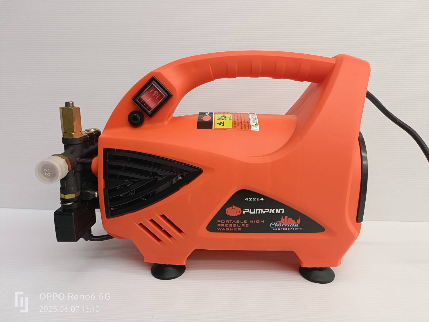 PUMPKIN เครื่องฉีดน้ำแรงดันสูง รุ่นปรับแรงดัน CHICAGO 135 bar CG-135AJ/42224