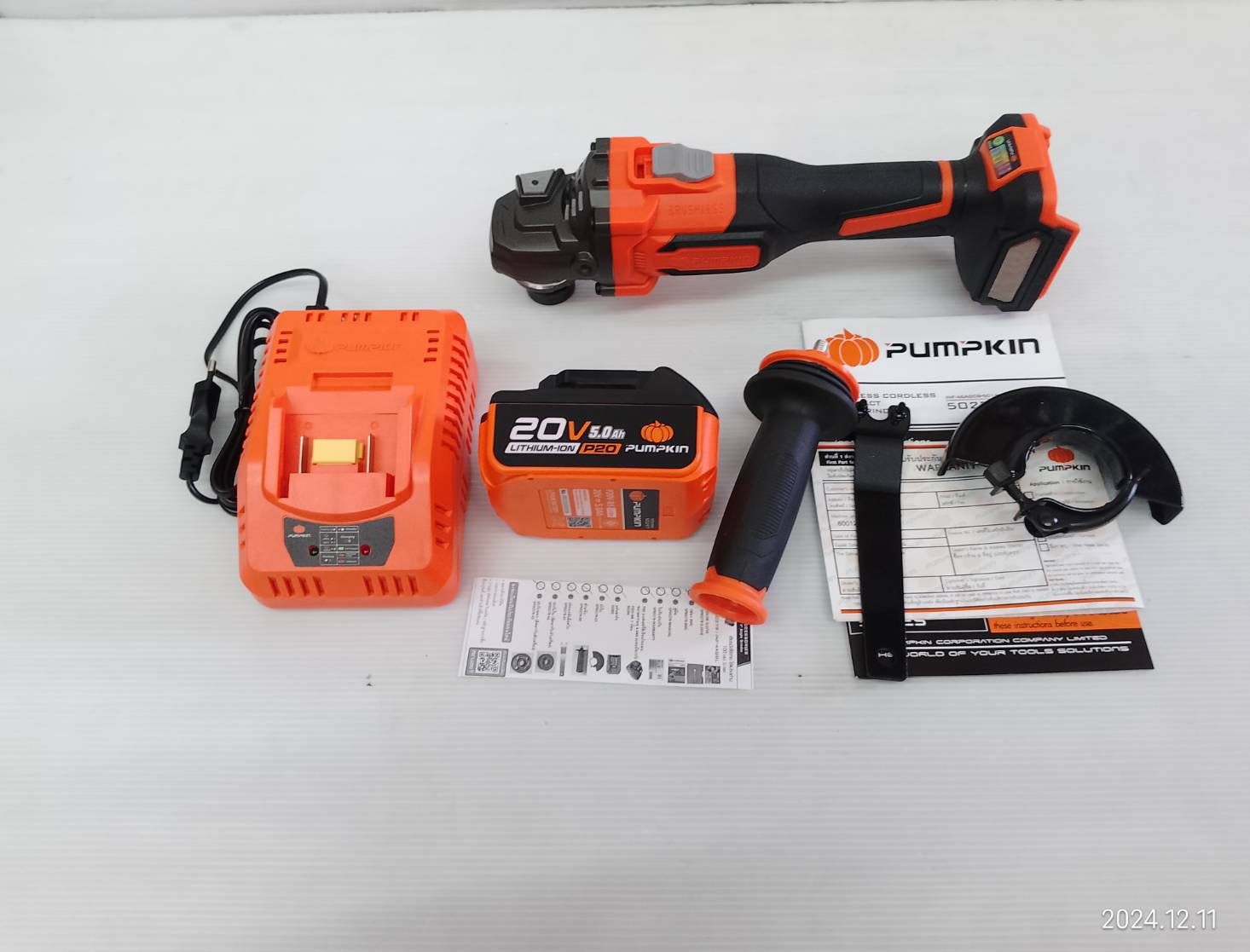 หินเจียร4" ไร้สาย INF-46AGCB-501K 50279 มอเตอร์ไร้แปรงถ่าน