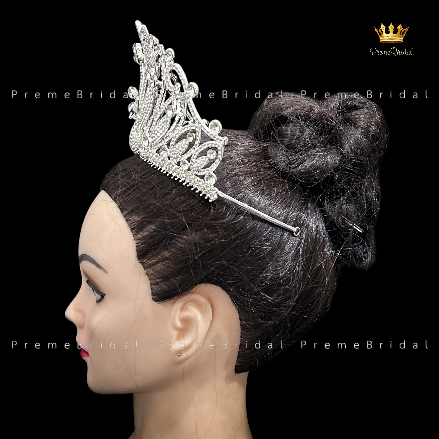 (พร้อมส่ง) เทียร่า 447 มงกุฎครึ่งหัว ไซส์นางงาม ขนาดใหญ่ สวย ปราณีต QCเพชรทุกเม็ด สินค้าพร้อมส่งจากไทย