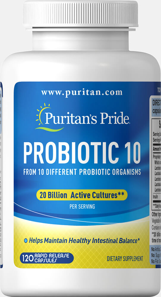 Puritan Probiotic 10 Acidophilus 20 Billiion 120 Capsule