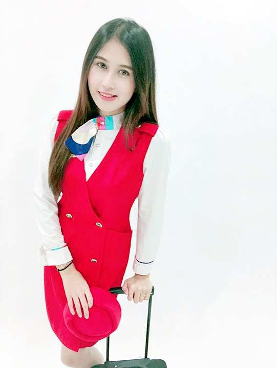 ชุดแอร์โฮสเตรส แบบชุดแซก / ชุดอาชีพในฝัน