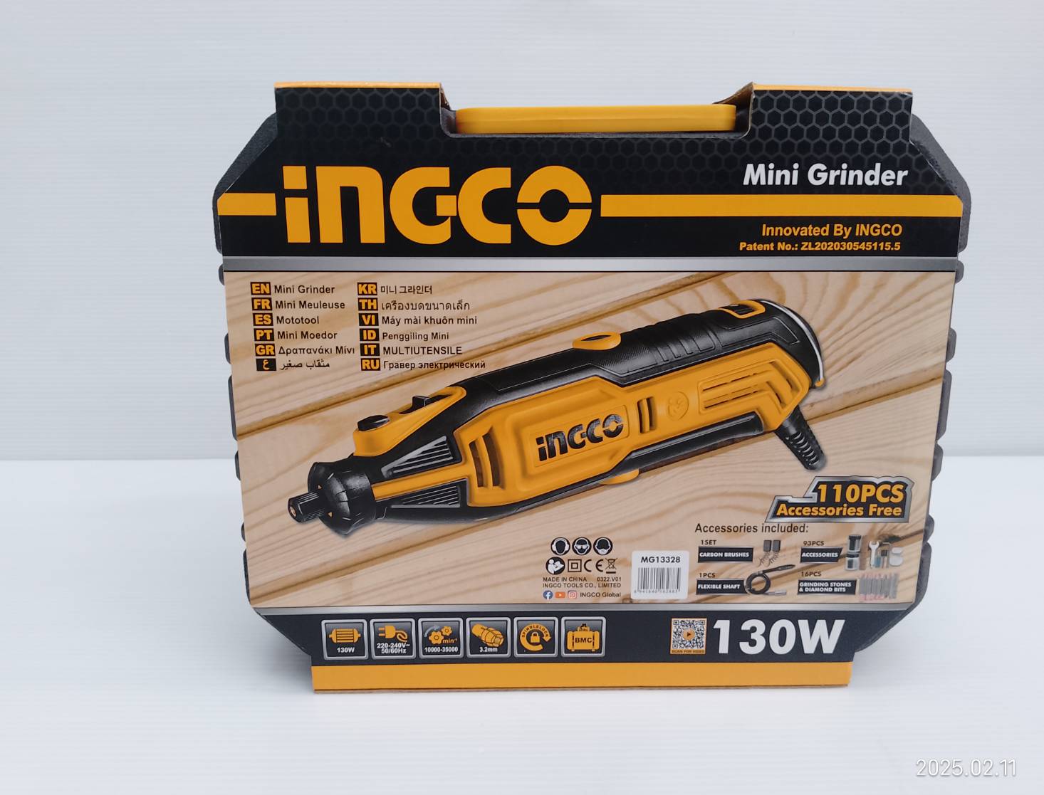 เครื่องเจียรมินิ พร้อมอุปกรณ์เสริม 109 ชิ้น รุ่น MG13328 INGCO