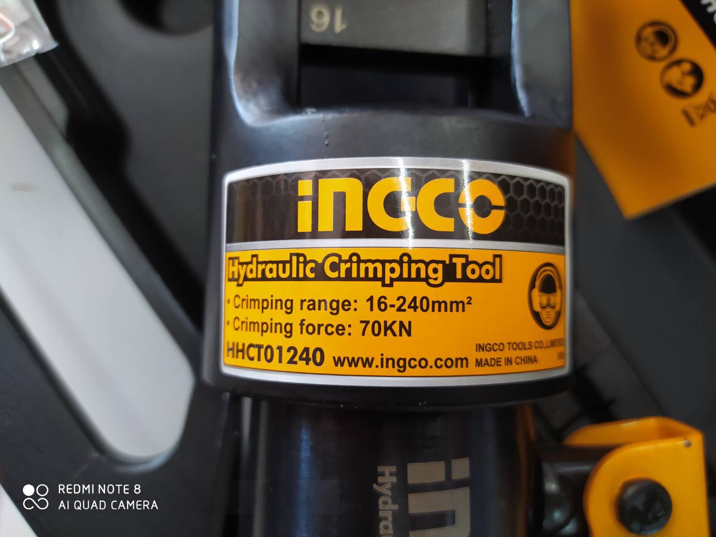 คีมย้ำหางปลาไฮดรอลิค 16-240mm² HHCT01240 INGCO