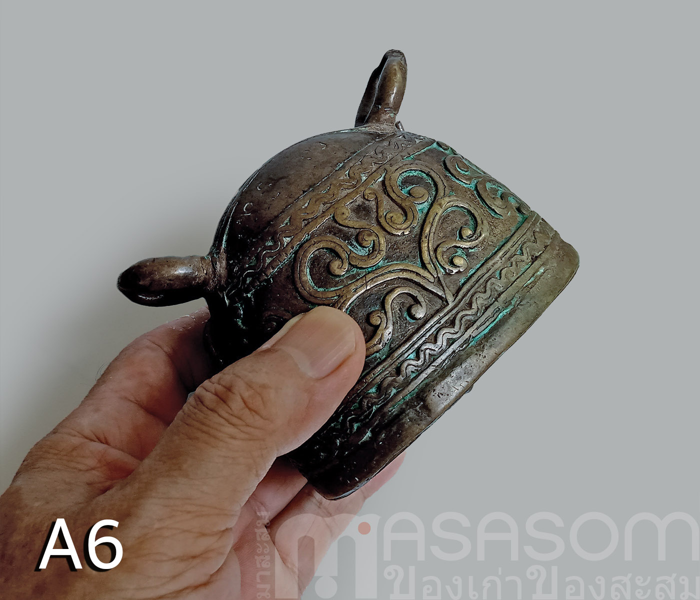 กระดึงคอวัวทองเหลืองโบราณ