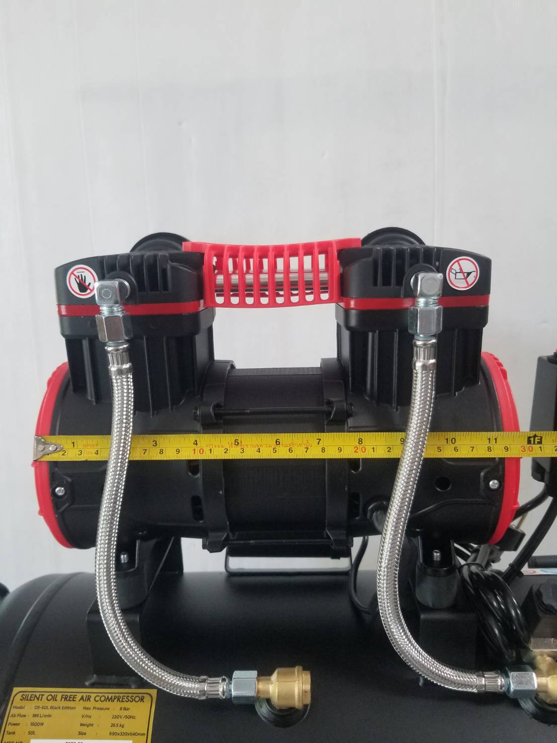 ปั๊มลมออยฟรี50ลิตร 1600W OS-50L EUROX Black Edition