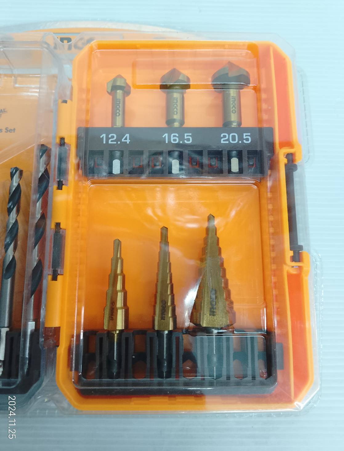 ชุดดอกสว่าน+ดอกเจดีย์+เคาน์เตอร์ซิงค์ AKDL61401 INGCO