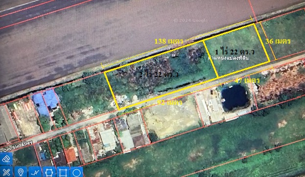 H1197 ขายที่ดินเปล่า 3 ไร่ 44 ตารางวา ถนนคุ้มเกล้า ซอย3/1 (ซอยเฮง ออมสิน) ใกล้ถนนสุวินทวงศ์ แขวงลำปลาทิว เขตลาดกระบัง