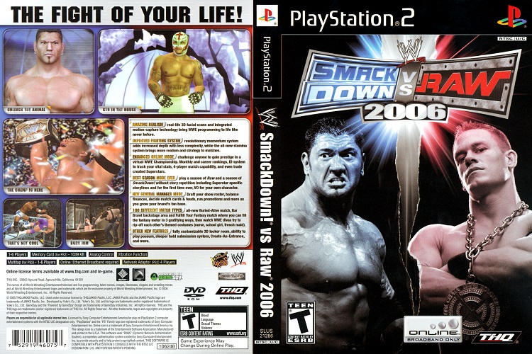 WWE SMACK DOWN! VS RAW 2006 [US : DVD5 1 Disc]